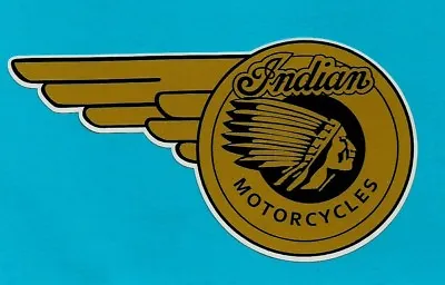  INDIAN MOTORCYCLE FUEL TANK  Vinyl Decal Sticker CHIEF HOG CAFE RACER SCOUT  • $3.69