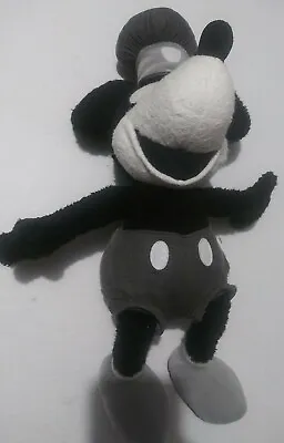 Disney Parks Mickey Mouse Steamboat Willie Plush Black White • $15.99