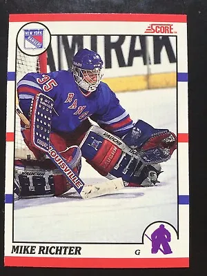 1990-91 Score CANADIAN MIKE RICHTER #74 RC Rookie NY Rangers '94 Champ Set Break • $0.40