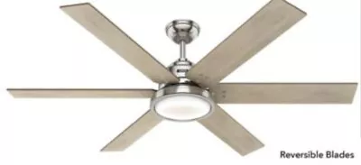 Hunter 70  Brushed Nickel 6 Blade LED Light Wall Control Ceiling Fan • $349