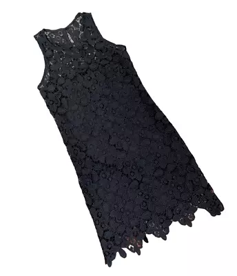 JUMP Dress Scalloped-Hem Lace Overlay  Sleeveless Party Prom Lined Jrs 3/4 NWT • $19.43