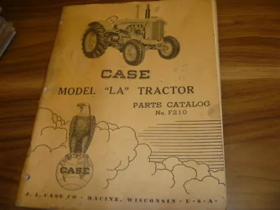 JI Case LA Tractor Parts Catalog Manual • $121.39