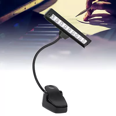 9 LED Clip On Music Stand Light For Bedroom Reading Desk Lamp ETZ • $21.84