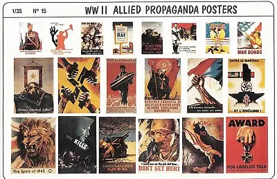 Verlinden 1/35 WW2 Allied Propaganda Posters #VER0015 *Free Shipping* • $4.95