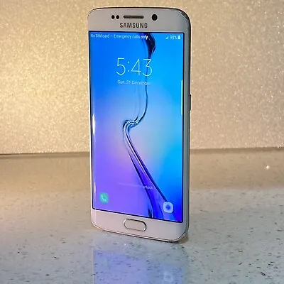 Samsung Galaxy S6 Edge SM-G925I 32GB White /DO • $189