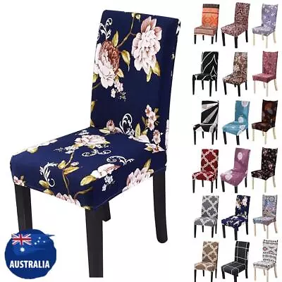1/4/6/8Pcs Stretch Flower Dining Chair Covers Banquet Party Seat Decor Slipcover • $20.29