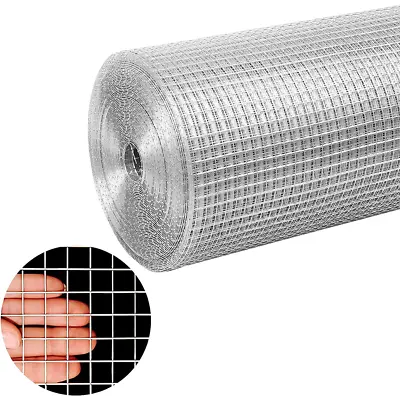 15/30M Welded Wire Mesh Galvanised Fence Aviary Rabbit Hutch Chicken Run Coop • £26.99