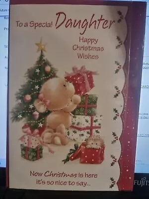 Daughter Christmas Card/merry Christmas To Everyone • £0.99