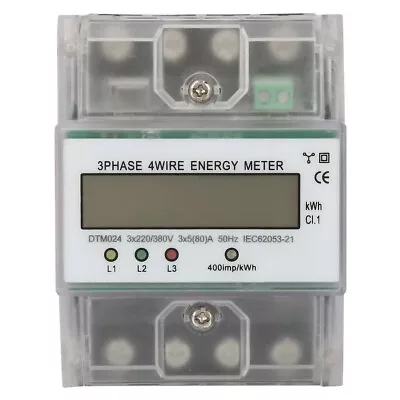 Digital Electric Power Meter 3 Phase 4P KWh Meter With LCD FBH • $277.30