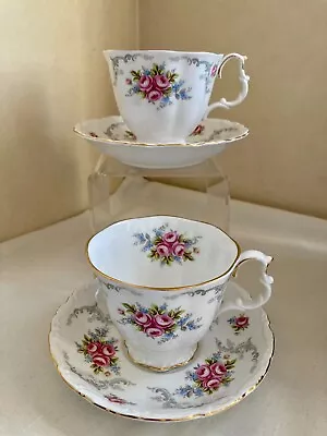 £18 • Buy Royal Albert Tranquillity  Cup And Saucer 2 Sets Bone China Tea Cups And Saucers