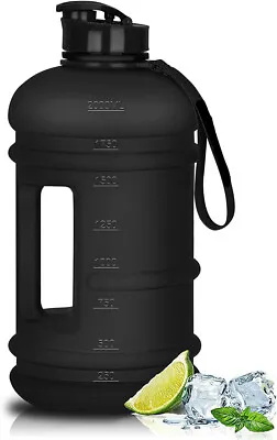2.2L Water Bottle Extra Strong Leakproof BPA Free 2.2 Litre Large Water Jug GYM • £13.95