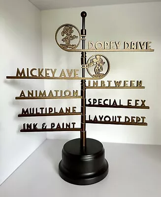 Walt Disney Studios Metal Street Sign Miniature Disney 100 Collection Figurine • $54.50