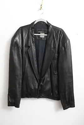 Vintage L Women's Michael Hoban North Beach Leather Moto Jacket • $99.99