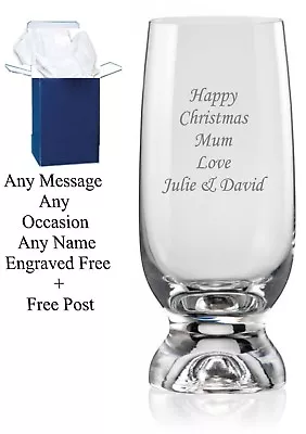 Personalised Engraved Highball Glass Birthday Gifts 65th 70th 80th Birthday • £11.95