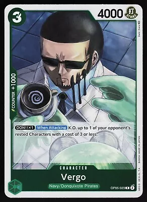 1x One Piece Awakening Of The New Era - Vergo OP05-023 R • $2.20