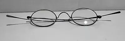 Antique Vintage Metal Wire Rimmed Eye Glasses Round Eyeglasses 6” • $10