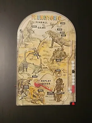 Vintage Marx Prehistoric Dinosaur Pinball EXCELLENT NO FLIPPER HANDLE OR SPRING  • $14.99