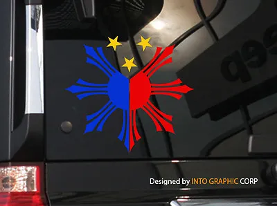 $4.95 • Buy Filipino Vinyl Car Decal Sticker  4.5  (W)  W/  Philippine Flag 3 Colors 7th 
