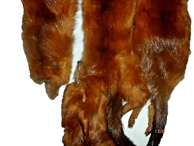 Vintage Fur Mink Shawl Scarf 46  Long Full Pelts • $41.34