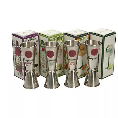 £12.99 • Buy 4 X 25ml/50ml Spirit Measure Double Jigger Tanqueray. Bar. Party.