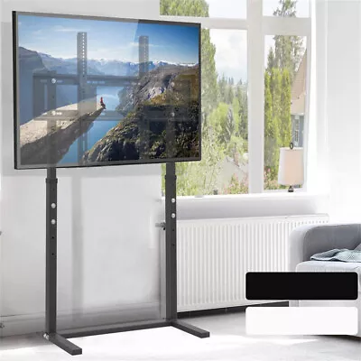 Height Adjustable TV Floor Stand Mount Widen Support For 32-100  Flat TV LED LCD • £54.91