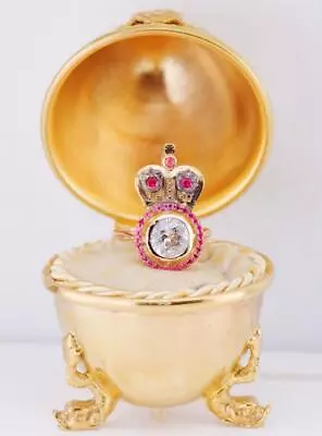 Antique Empire Royal Crown Ring 18k Gold 1.7ct Diamond Ruby-Awarded By Empress • $22000