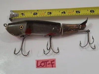 C.C. Roberts Mud Puppy Vintage Wood Fishing Lure Bait Old Fish 5  Spinner Tail  • $26