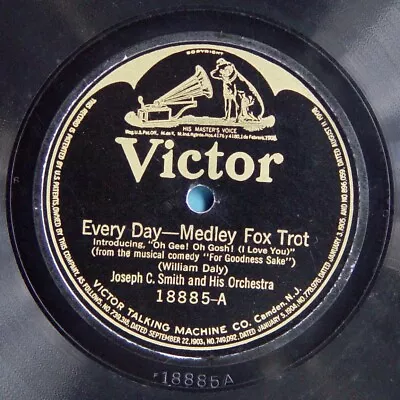 78 RPM 10 : Victor 18885 Joseph C. Smith Every Day / Rose Of Stamboul 1922 Jazz+ • $18.78