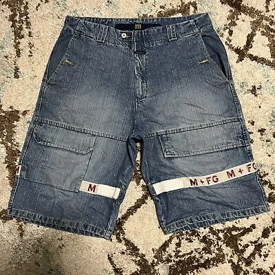 Vintage Marithe Francois Girbaud Shuttle Tape Jean Shorts Baggy Size 36 90s Y2K • $50