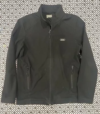 Audi Sport Medium Official Black Softshell Zip Jacket Zip Pockets • $9