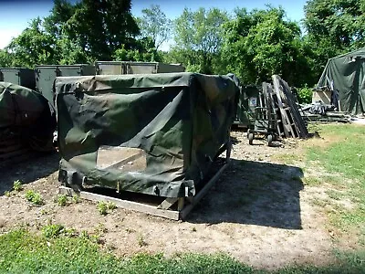 Military Surplus Cargo Cover Vehicle 2 Man Crew Truck Trailer M998 Hmmwv-bad Zip • $220