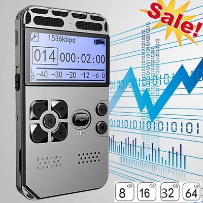 Mini Advanced Pocket Digital Sound Voice Recorder Audio Dictaphone MP3 Player #Q • $60.71