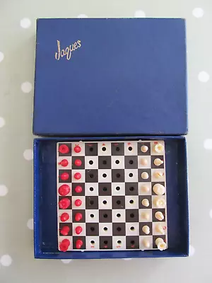 Vintage Jaques Travel Chess Set Complete With Board • £10