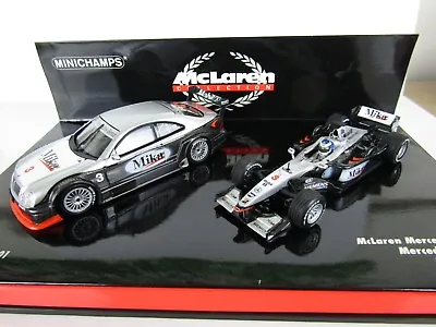 1/43 McLaren Mercedes MP4-16 & Mercedes CLK Coupe Test Car  Mika Hakkinen • $55.43