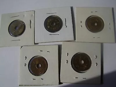 1977 Japan 5 Yen Coin UNC ( Year 52 ) Lot Of 5 Coins • $19.95