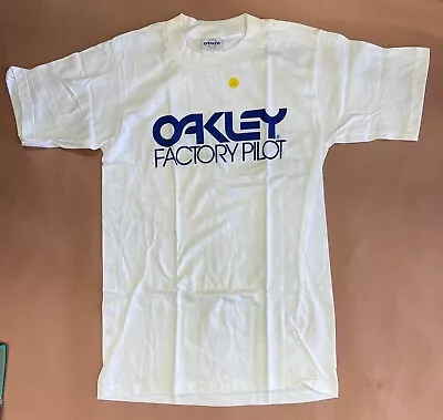 VTG NOS 80s Oakley Software Factory Pilot T Shirt White Sz Small Made In USA • $19.99