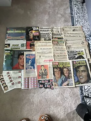 Huge LOT Of ELVIS PRESLEY Items  • $149.99