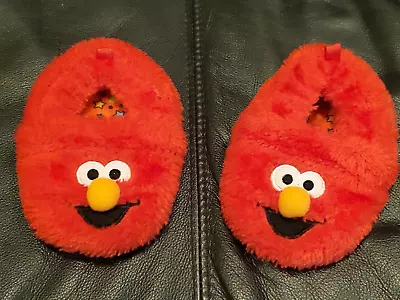 Sesame Street Red Elmo Slippers Size 5 Toddler Child • $10.95