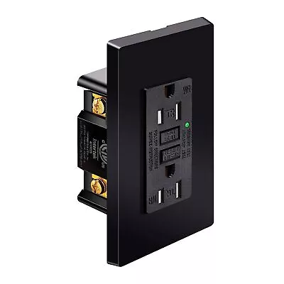 Outdoor Indoor Gfci Outlet 15A 125V Weather Resistant With LED Indicator Black • $12.73