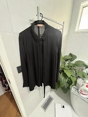 Veronika Maine Black Shirt Size 16 Worn A Few Times Comes Dry Cleaned • $20