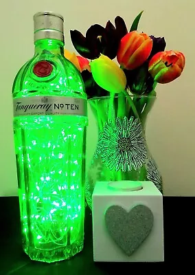 Tanqueray No 10 Gin Bottle Light 100 Lights Original Top Green • £25