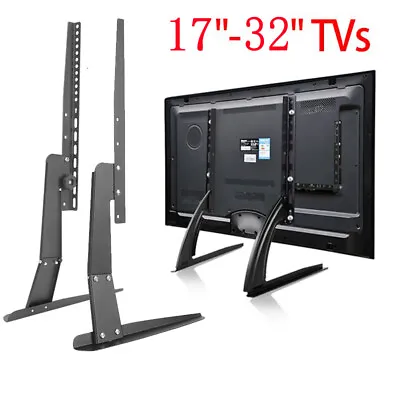 UNIVERSAL TV STAND BASE TABLETOP VESA PEDESTAL MOUNT FOR LCD LED TV 17-55 Inch • $33.98