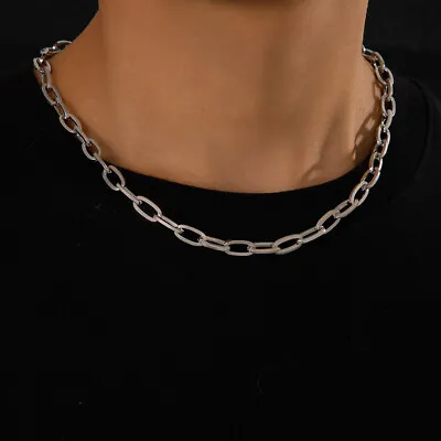 Men's Bold Thick Chunky Link Chain Necklace Heavy-Duty Fashion Statement Jewelry • $2.96