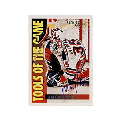 1995 Topps Premier Mike Richter Tools Of The Game Autograph Auto Signed Rangers • $20