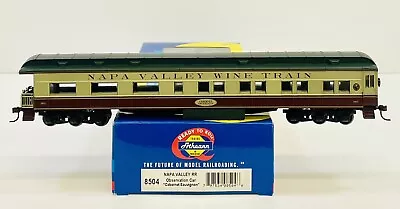 Athearn HO Napa Valley RR Wine Train  Cabernet Sauvignon  Observation Car 8504 • $59.95