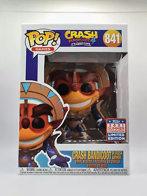 Funko POP! Crash Bandicoot - Crash In Mask Armory #841 SD21 • $16.95