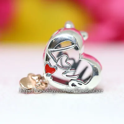 Authentic Minnie Mouse Mum Heart Sterling Silver 781142C01 Charm • $34.90