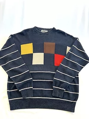 Vintage Iceberg Geometric Striped Sweater • $69.99