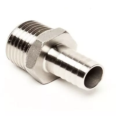 1/2  Hose Barb To 1/2  Male NPT - Stainless Steel Ships From The USA • $7.49