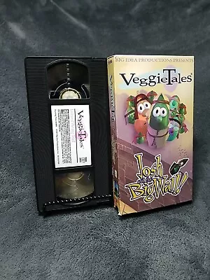 Veggie Tales Josh And The Big Wall!  VHS VCR Video Tape Used Movie Cartoon • $5.94